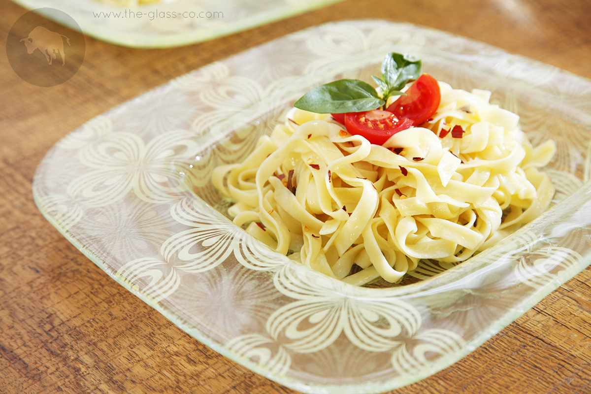 elegant pasta plate