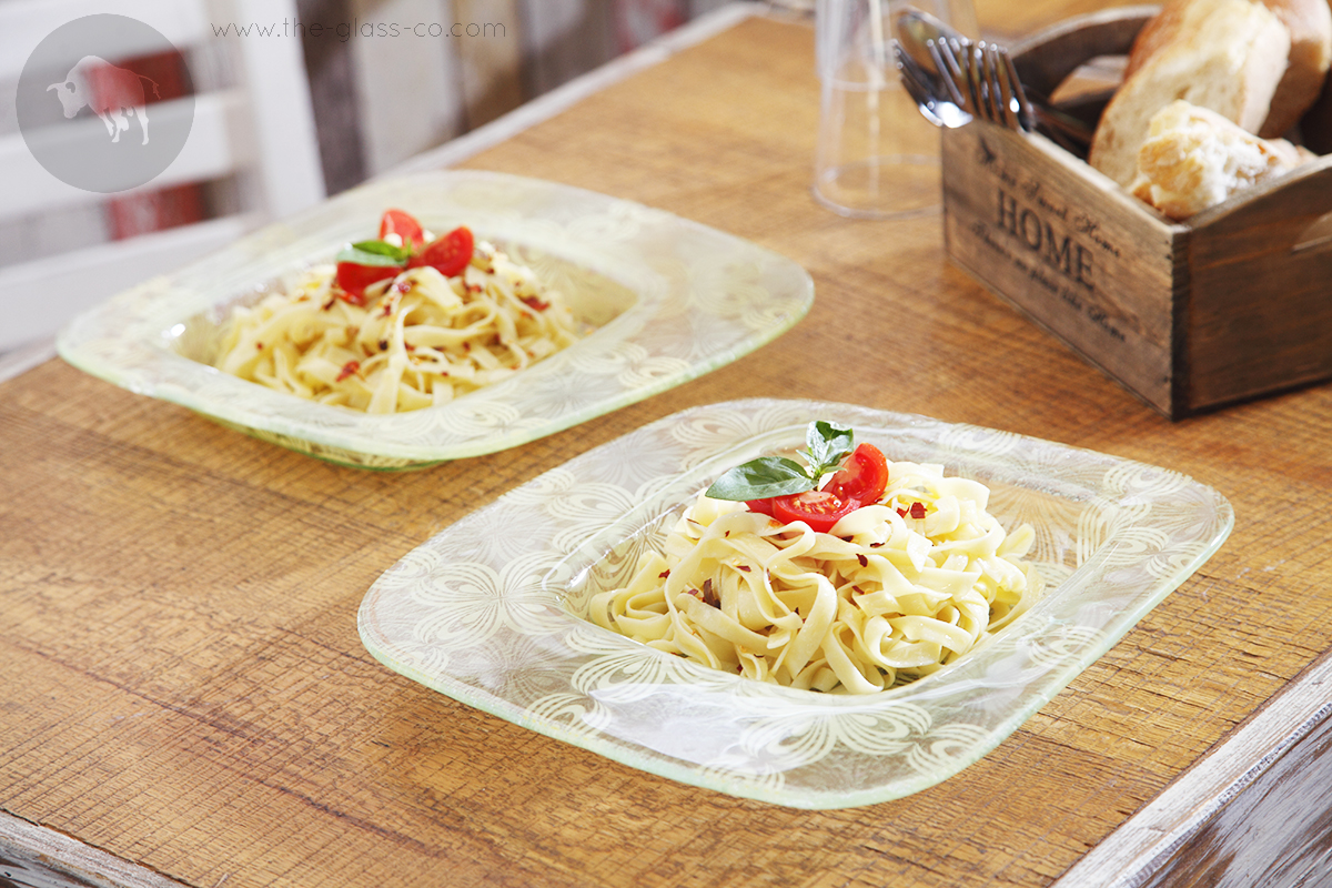 elegant pasta plates